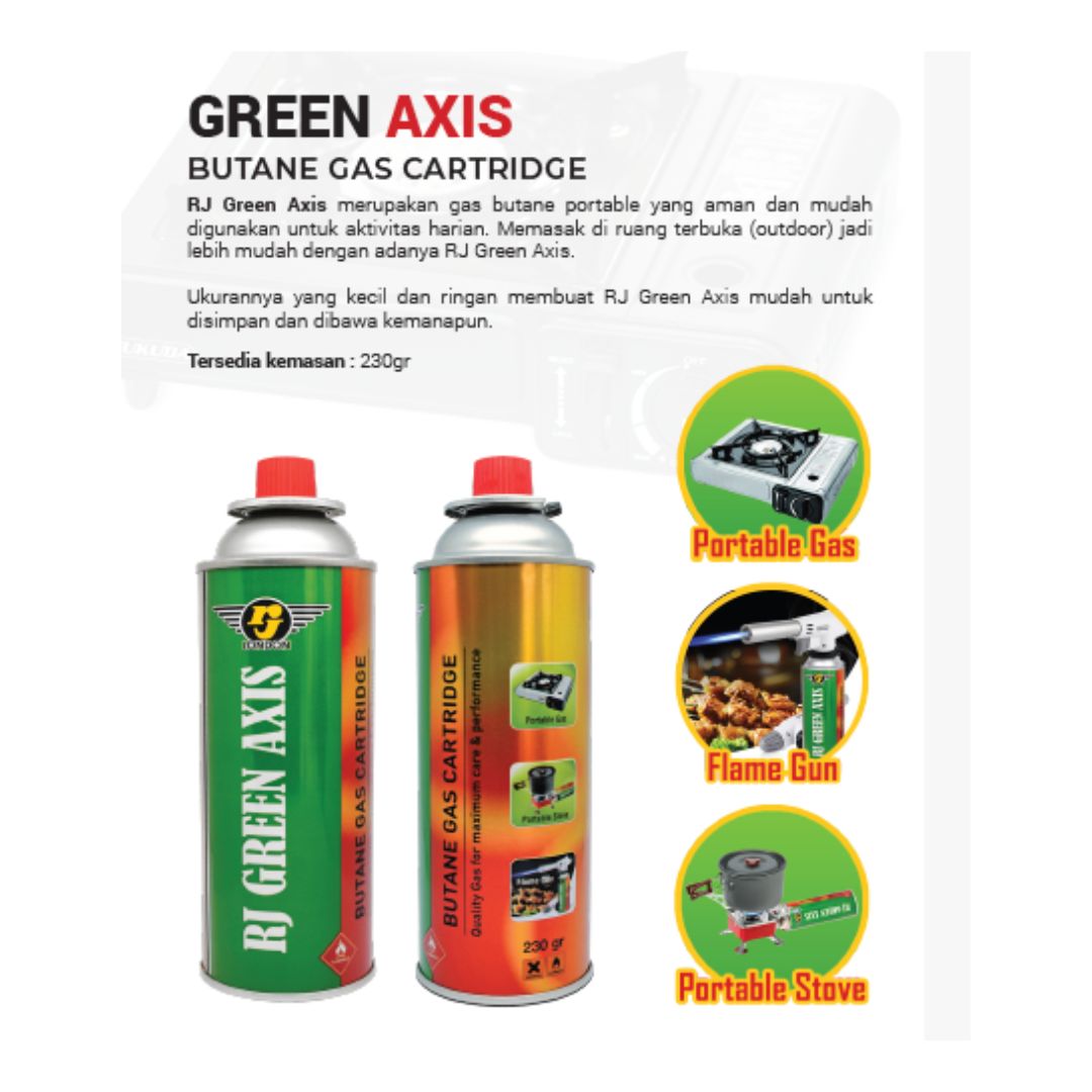 Camping Seru Bawa RJ Gas Green Axis dari RJ London
